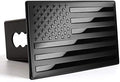 Bonrcea Heavy Duty American Flag Aluminum Trailer Hitch Cover by Bonrcea