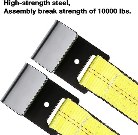 Tow Dolly Basket Straps with Flat Hook Fit 14"-19" Car Tire - Image 4