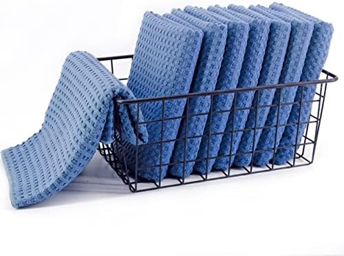 POLYTE 380 GSM Microfiber Waffle Kitchen Dish Tea Towel, 16x28 in, 8 Pack - Image 3