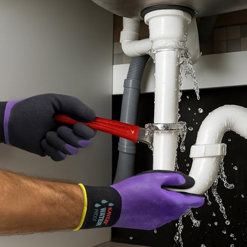 KAYGO Waterproof Work Gloves, Non-Slip Double Latex Coated - Image 7