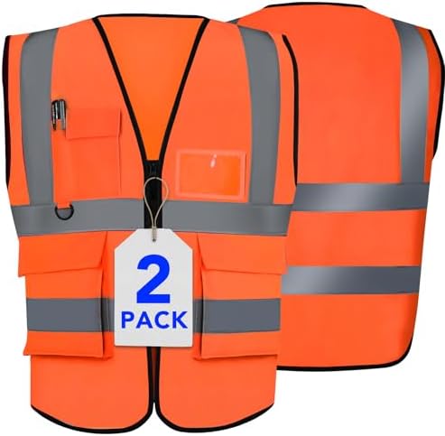 XPCARE Reflective Safety Vests For Women Men, High Visibility Security Vest by XPCARE