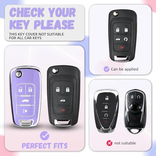 for Chevy Key Fob Cover, Premium Soft TPU Full Protection Key Cover - Image 2
