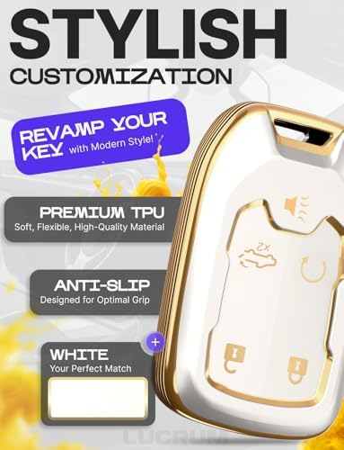 Lucrum Compatible with Chevy, Buick Key Fob Cover & Keychain - Image 3