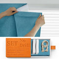 100% Blackout Adhesive Blackout Curtains- Self Stick Shades Window Blinds by Sovtfides