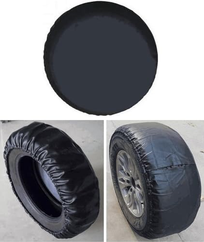 Black Spare Tire Cover for Jeep Wrangler Gladiator, no Camera Hole - Image 5