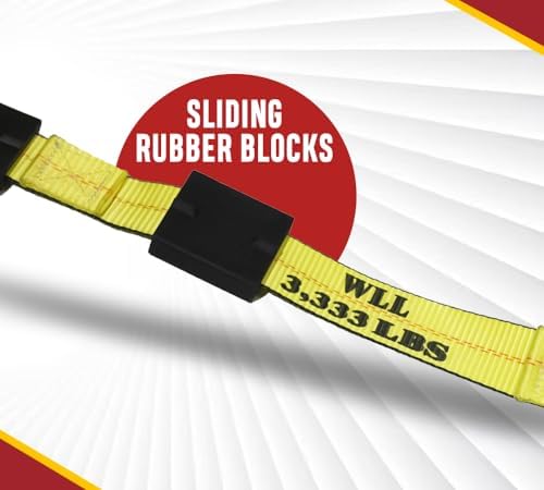 Mytee Products 4 Pack 2" x9' Car Hauler Straps - Image 2