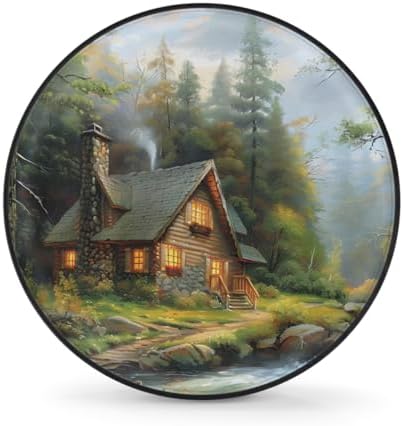 Landscape Spare Tire Cover 14in Spare Wheel Covers Tire Storage Cover by YoYoYuchong