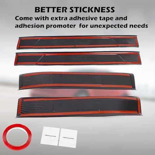 Door Sill Protector for Tesla Model Y, 4 Pieces Door Entry Protectors Strips - Image 5