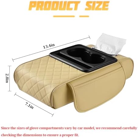 Zpana 4 in 1 Car Center Console Armrest Pillow, Memory Foam - Image 2