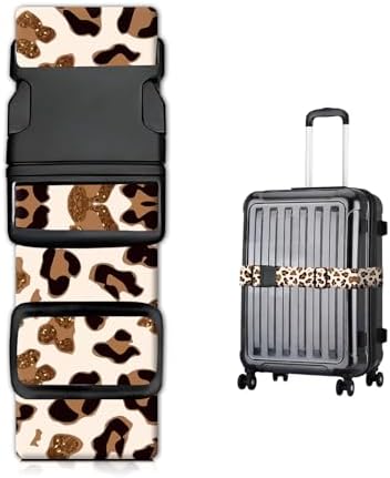 Luggage Straps for Suitcases, Heavy Duty Travel Belt by JYCardPKT
