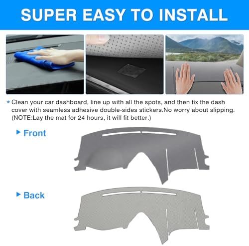 Autorder Gray Dashboard Cover Mat - Image 5