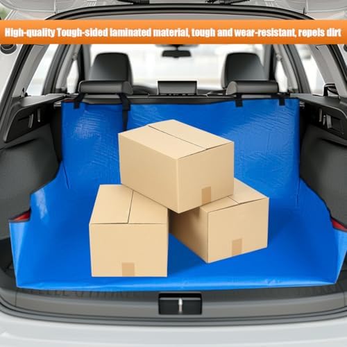 SUV Cargo Liner for Dogs, Anti-Scratch Foldable Auto Trunk Cover, Heavy-Duty - Image 3