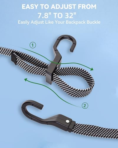 32" Flat Adjustable Bungee Cords - Image 3
