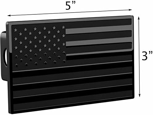 2" American Flag Metal Trailer Hitch Cover - Image 3