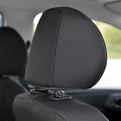 XINLIYA 4 Pack Car Headrest Collars, Bling Car Head Rest Collars Rings Decor - Image 4