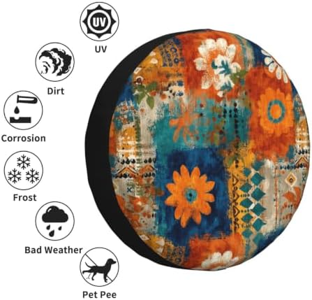 Bohemia Spare Tire Cover Waterproof Wheel Cover 16 Inch Universal Fit - Image 6