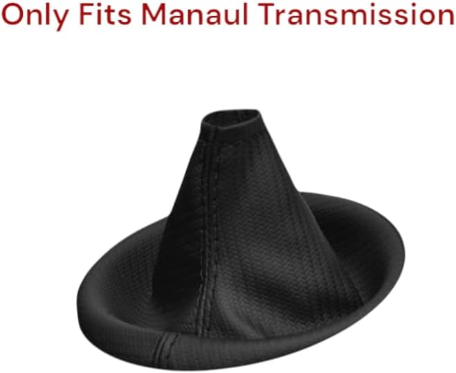Carbon Fiber Synthetic Leather Parking Brake & Shift Boot Cover Compatible - Image 5