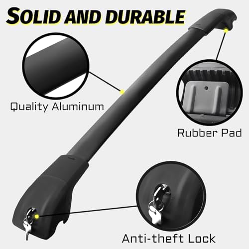 330LB Roof Rack Cross Bars Fit for 2014-2023 Jeep Cherokee Cargo Bars - Image 6