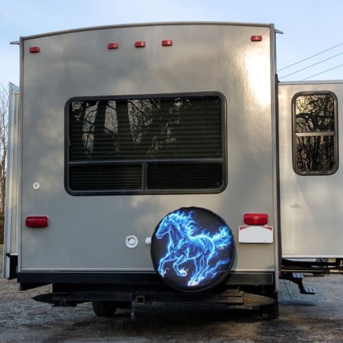 Delerain Horse Spare Tire Covers Waterproof Dust-Proof Spare Wheel Cover - Image 6
