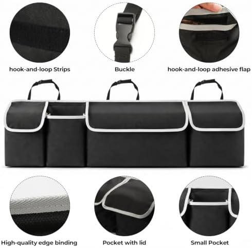 Car Trunk Organizer for SUV, Hanging Backseat Storage Bag 40.16" x 11.02" - Image 3