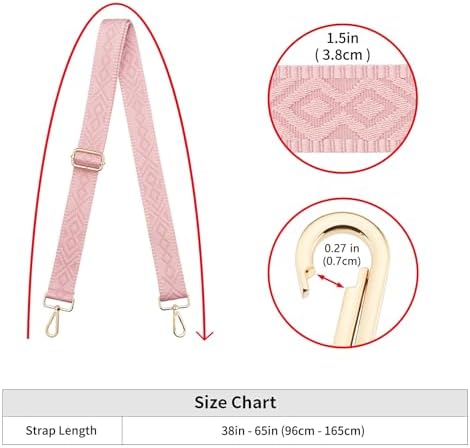 ZOOEASS Wide Shoulder Strap, Adjustable Replacement Belt Crossbody Canvas Bag - Image 3