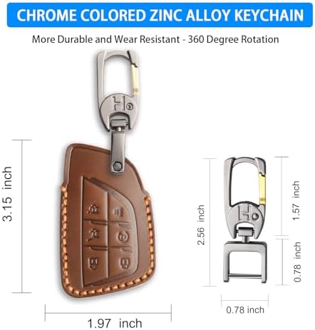 MILD EAST Genuine Leather Key Fob Cover - Image 3