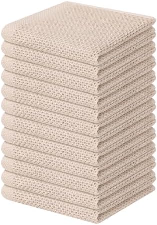 Homaxy 100% Cotton Waffle Weave Kitchen Dish Cloths 12-Pack by Homaxy