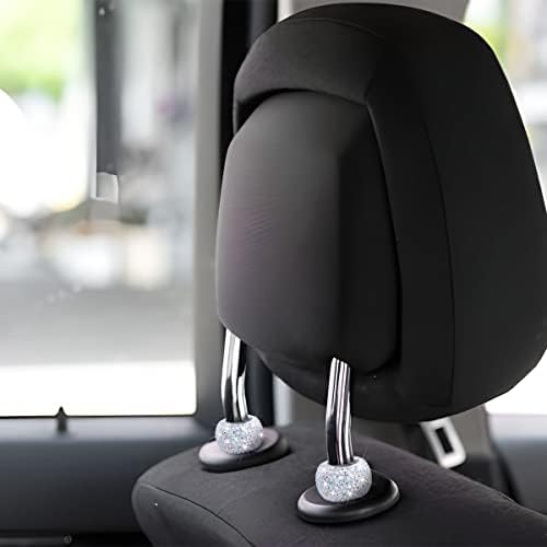 XINLIYA 4 Pack Car Headrest Collars, Bling Car Head Rest Collars Rings Decor - Image 6