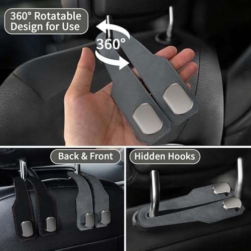 Car Purse Hook, Car Seat Headrest Hooks - Image 2
