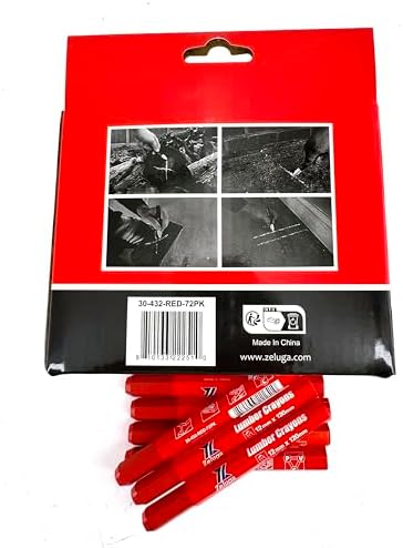 Zeluga 4.7in. x 0.47in. Hex Shape Industrial Lumber Marking Crayons - Image 4