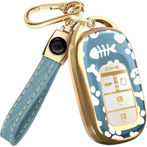 Lucrum Compatible with Honda Key Fob Cover & Keychain by Lucrum