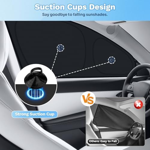 KUST Car Window Shades for 2025 2026 New Tesla Model Y Juniper Accessories - Image 2