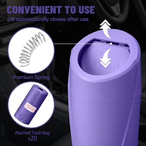 Car Trash Can Bin with Lid - Image 7