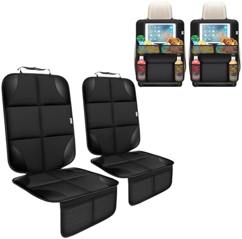 Meolsaek Kick Mats Back Seat Protector, Waterproof Oxford Seat Back Protector by Meolsaek