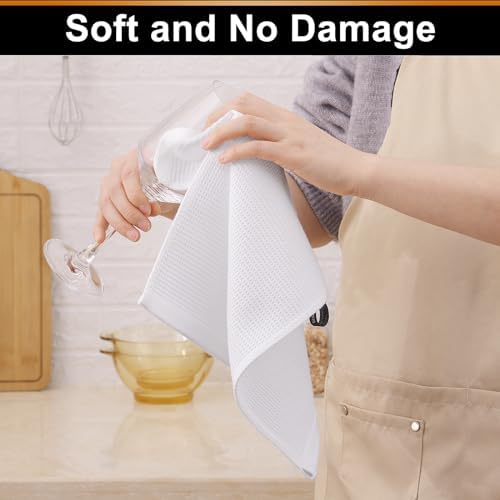 Homaxy 100% Cotton Waffle Weave Dish Cloths, 6 Pack - Image 4