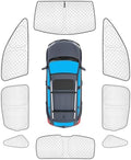 KMF 8pcs Thicken Sun Shades for Porsche Cayenne 2019-2025 Accessories, Full Car by KMF