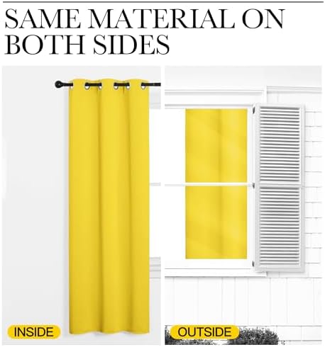 NICETOWN Window Curtain Panels, Thermal Insulated Solid Grommet Draperies/Drapes - Image 6