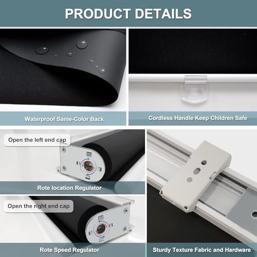 AOSKY Blackout Cordless Roller Shade - Image 7