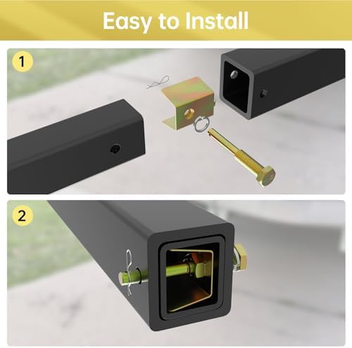 Anti-Rattle Hitch Pin Shim Device, Fits 2-Inch Receiver, 1/2-In Hole - Image 3
