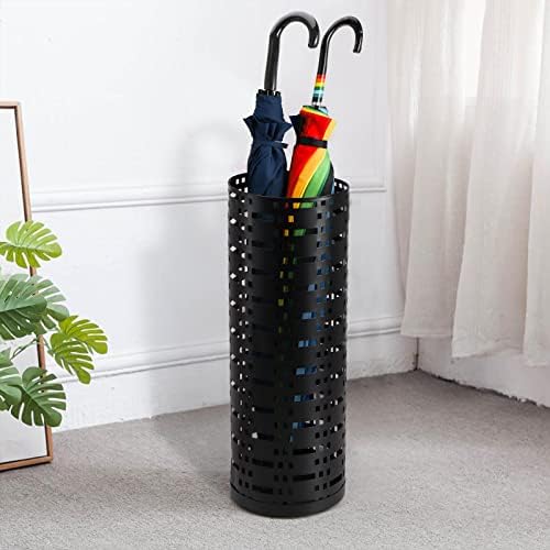 Jucoan Metal Round Umbrella Stand Rack, 16.5 x 6 Inch Free Standing Umbrella - Image 5