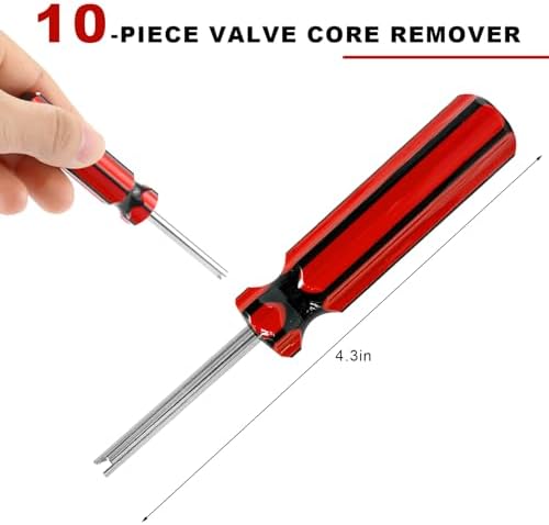 10PCS Valve Core Removal Tools, Automotive Screwdriver Tire Stem Core Removers - Image 2