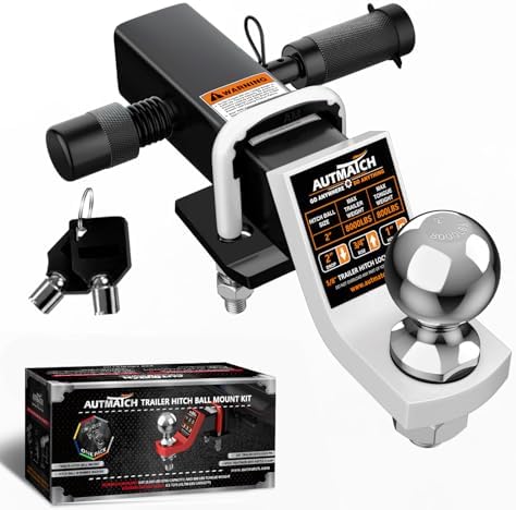 AUTMATCH Trailer Hitch Ball Mount by AUTMATCH