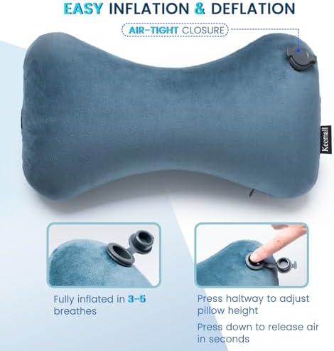 Keemall Inflatable Travel Neck Car Pillow Sleeping Road Trip Essentials - Image 2