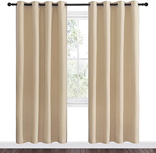 NICETOWN Biscotti Beige Blackout Curtains - Image 2