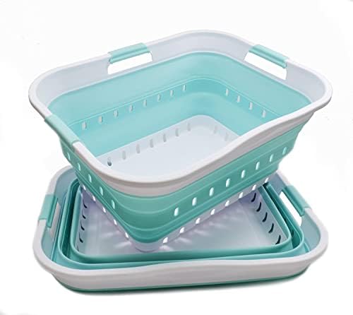 SAMMART 42L Collapsible Plastic Laundry Basket by SAMMART
