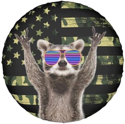 Funny Raccoon Spare Tire Cover Wheel Protectors Waterproof Wheel Covers - Image 7