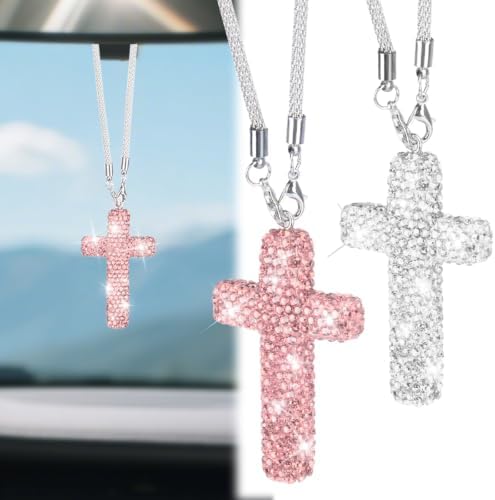 BFXM 2PCS Cross for Car Mirror Hanging by BFXM