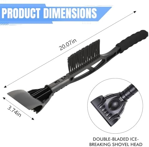 wuyaoyao Snow Brush & Ice Scraper, 2 in 1 Detachable Ice Scrapers - Image 2
