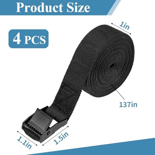 PEASUG Tie Down Straps, 4 Pack Lashing Straps - Image 2