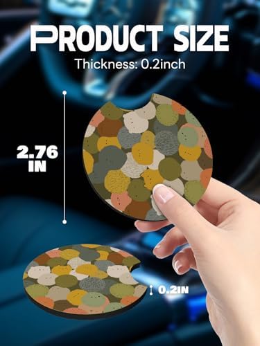 WOCOCN Car Coasters, Cup Holder Coasters - Image 5